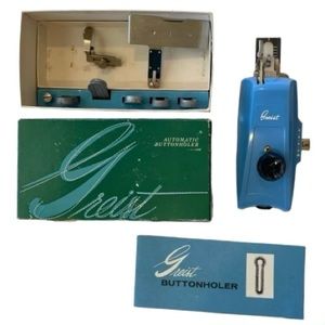Greist Automatic Buttonholer #1 Vintage Attachments Templates Instruction Manual